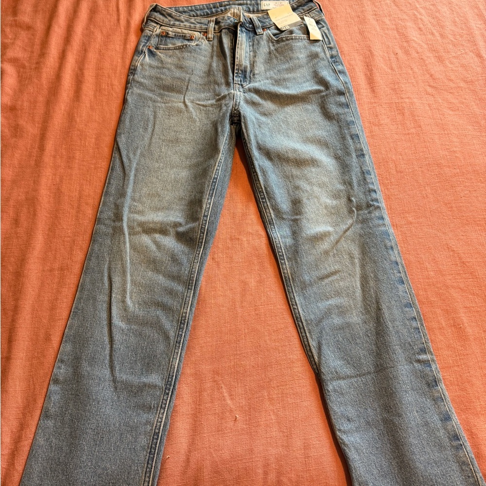 GAP womens Light Blue 90s straight jean